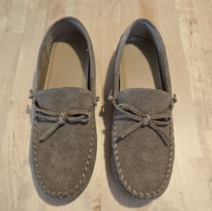 Madewell The Meadow Whipstitched Driver Desert Size 9